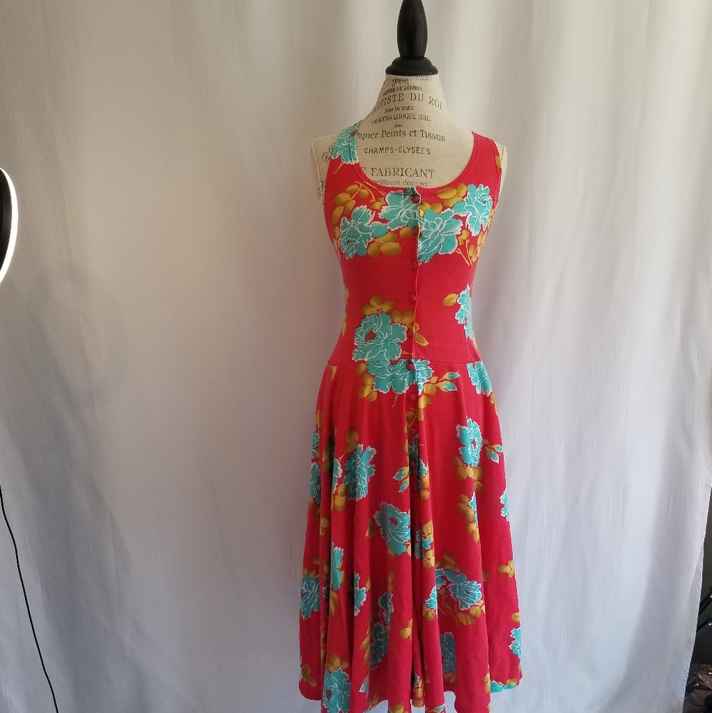 Escorpion European Floral Crossback Summer Dress